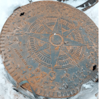 Люк чугунный легкий усиленный круглый ЛУ (А30) 700 мм ВЧ40 ГОСТ 3634-2019