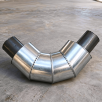 Отвод оцинкованный в ППУ изоляции 45° 32x2,8 мм ГОСТ 30732-2020