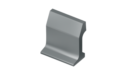 рельсы РК50 стальные контррельсовые 5 м Э76Т купить в Уфе