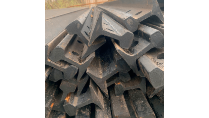 рельсы Р24 стальные узкоколейные 8 м Э76 купить в Уфе