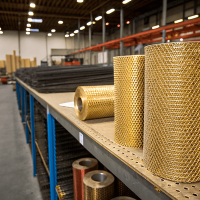 Сетка латунная 0,56x0,56x0,1 мм Л63 ГОСТ 6613-86