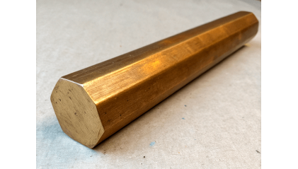 Шестигранник бронзовый 36 мм БрХЦр фото шестигранник бронзовый 36 мм БрХЦр купить в Уфе