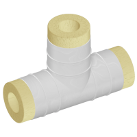 Скорлупа ППУ-ОЦ для тройника 38x38 мм ГОСТ 30732-2020