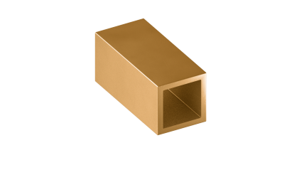 трубу латунную профильную квадратную ДКВНТ 48x48x3 мм Л68 купить в Уфе