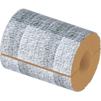 Цилиндр теплоизоляционный базальтовый вырезной фольгированный 720x60x1000 мм НГ Ц 100 ГОСТ 23208-2022