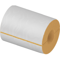 Цилиндр теплоизоляционный минераловатный вырезной оцинкованный 102x100x500 мм НГ Ц 100 ГОСТ 23208-2022