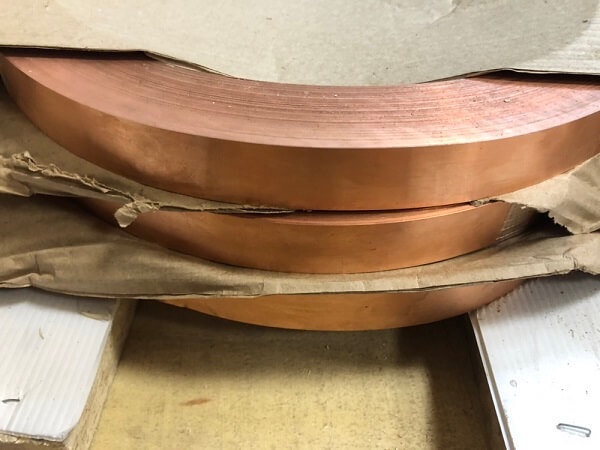 Лента медная ДПРНМ 20x0,5 мм М1 ГОСТ 1173-2006 фото