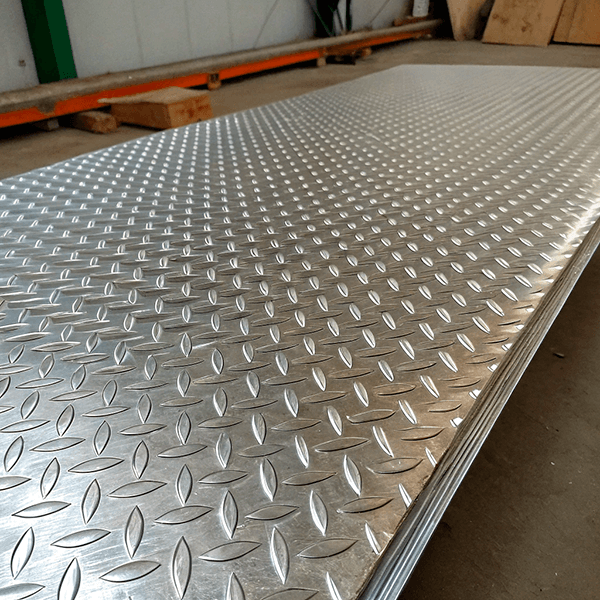 Лист алюминиевый рифленый чечевица 1,5x1200x3000 мм АМг2Н2 ГОСТ 21631-2023 фото