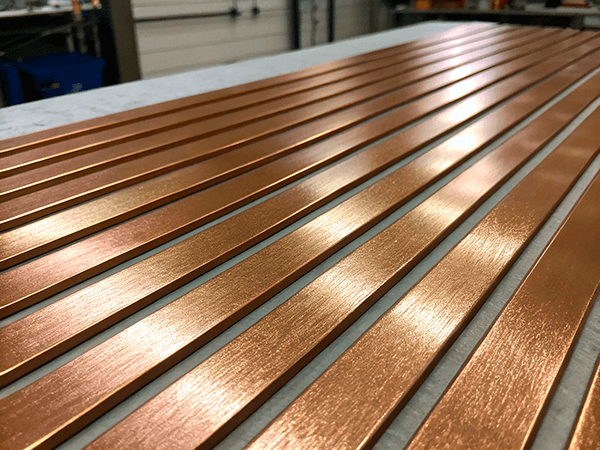 Шина бронзовая 40x4 мм БрАЖ9-4 ГОСТ 1048-2006 фото